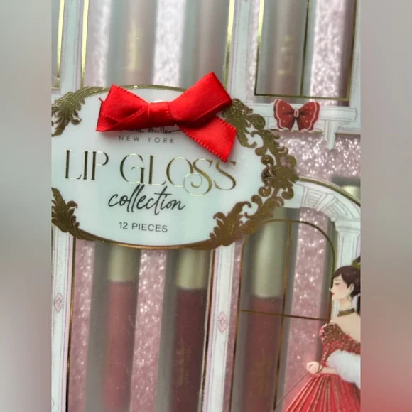 Nicole Miller Lip Gloss Collection 12 pieces NWT Red Pink Brown Lipstick Gloss